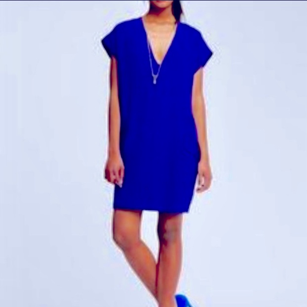 Banana Republic Blue Cocoon Tee Dress sz Large